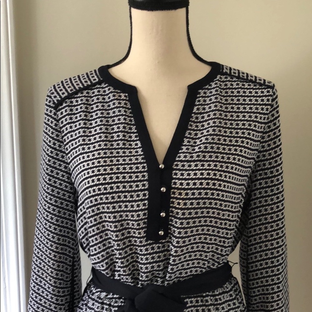 Banana Republic, size 6, Navy & White Shirt dress